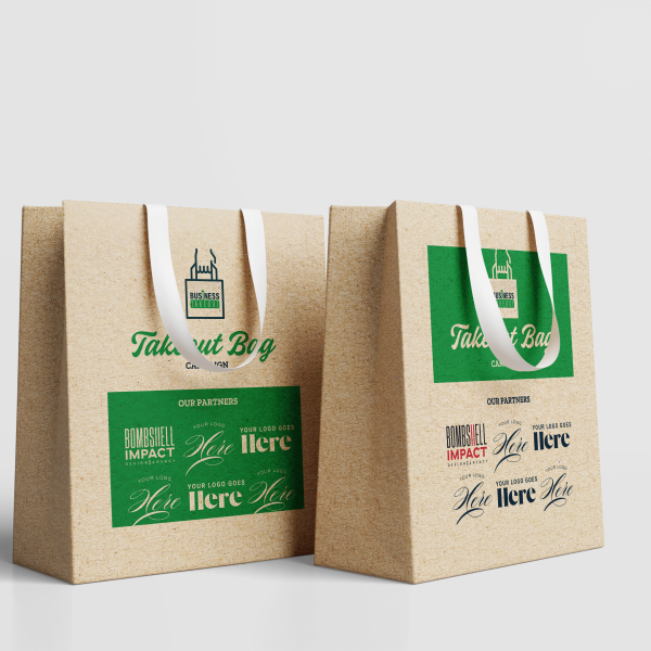 02 Paper Bag Mockup blank logo